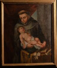 San Antonio con el Niño Jesús. Escuela española